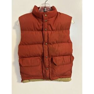 Vintage Camp 7 Down Vest | Made in USA XS Blaze Orange Down Filled Vintage